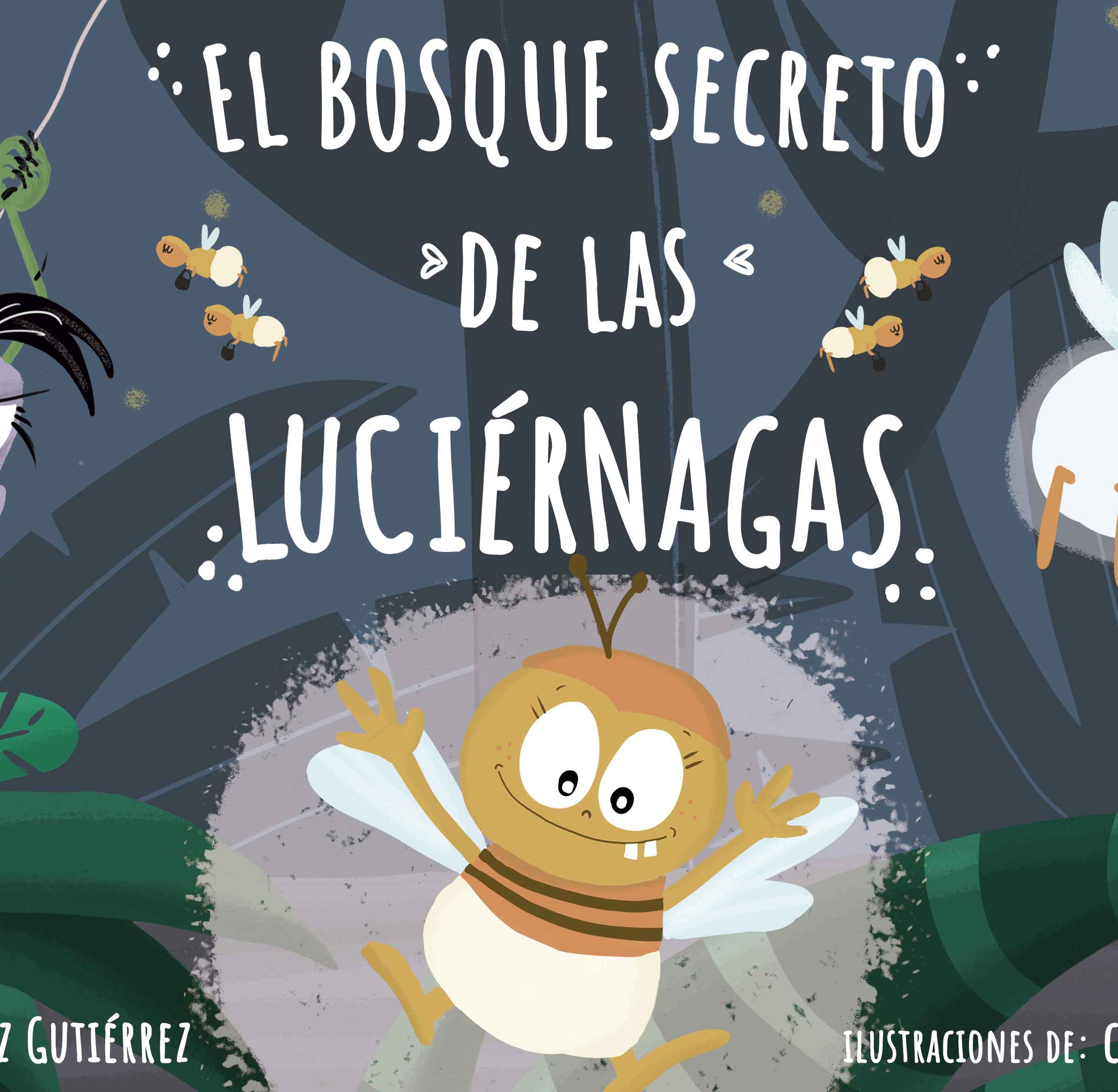 Portada cuento infantil El bosque de las luciérnagas